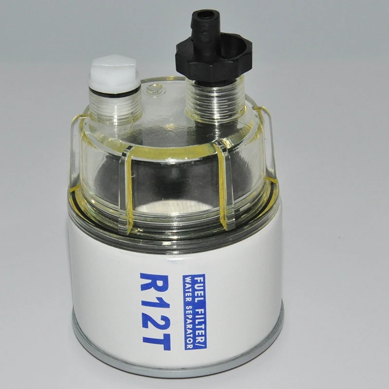 R12T топливный фильтр/водоотделитель 120AT NPT ZG1/4-19 автомобильный Сменный фильтр и нейлоновая Коллекционная миска, сменный элемент