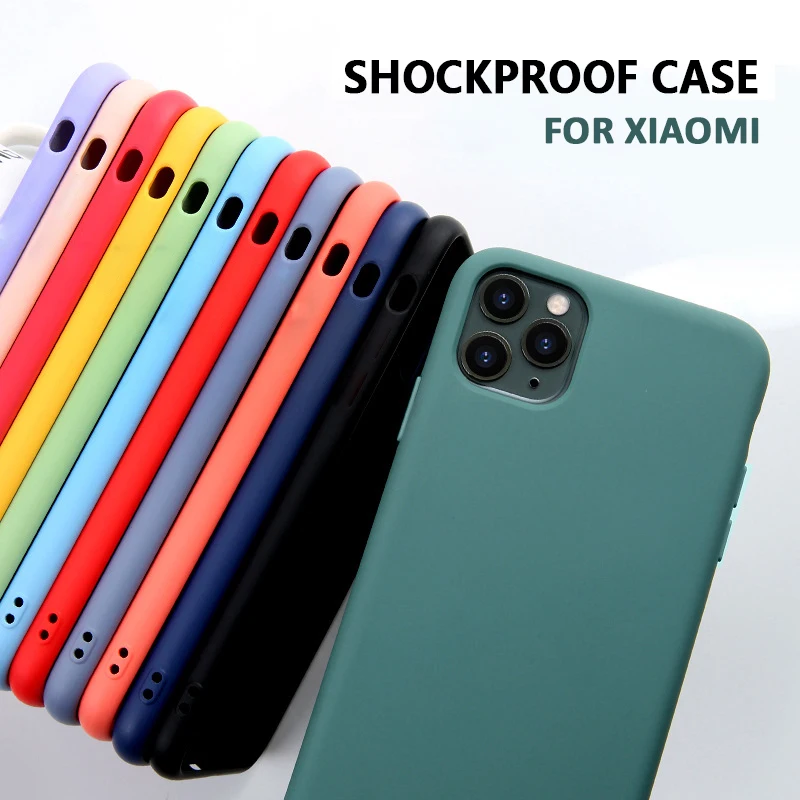 Жидкий силиконовый чехол для телефона Xiao mi Red Note 8 7 Pro K20 K30 8A 7A 8T 9 SE A2 lite 9T CC9E a3 Мягкий