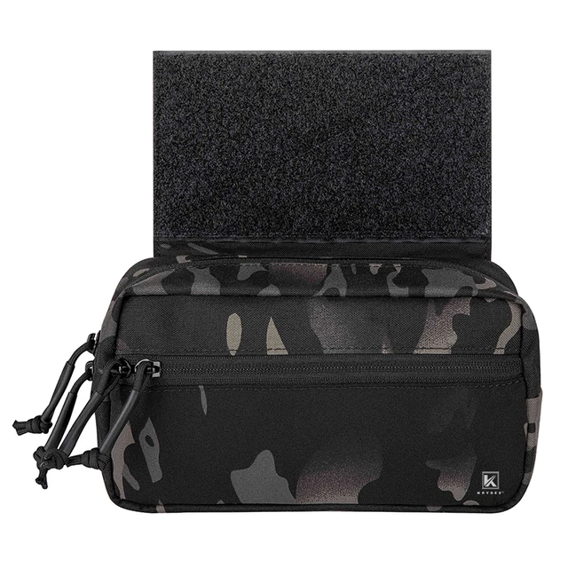 KRYDEX Multi Mission Hanger Drop Pouch for Chest Rig Plate Carrier Black  Camo