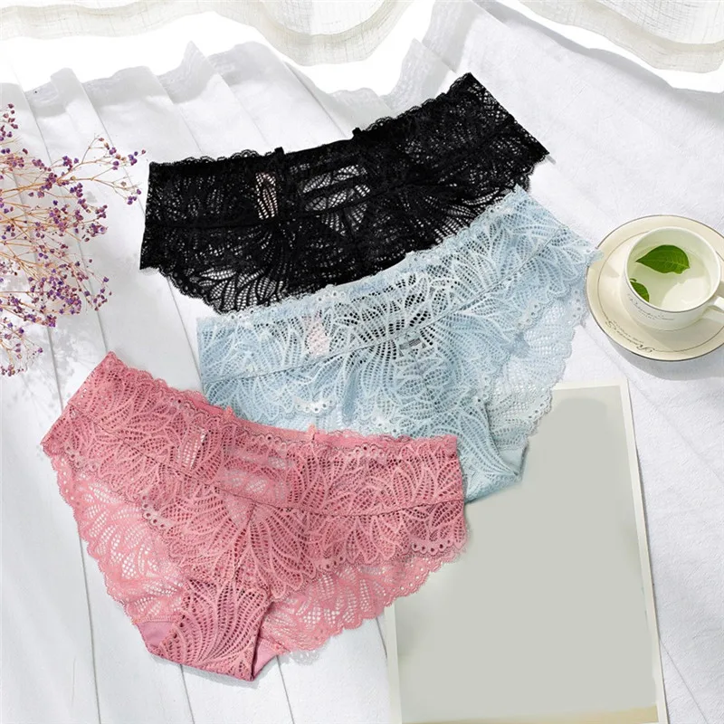 Acrylic Panties Sexy Panty Briefs Lace Panties Women Underwear Lingerie For Female  Ladies Floral Pantys Underpants From Biyiniao, $39.06