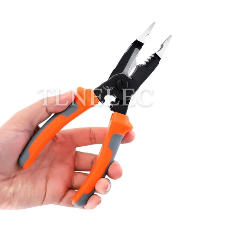Knipex плоскогубцы 6 в 1 для электрика. клещи электрика зачистные jtc. комбинированные пассатижи электрика. универсальные плоскогубцы электрика. многофункциональный инструмент электрика.