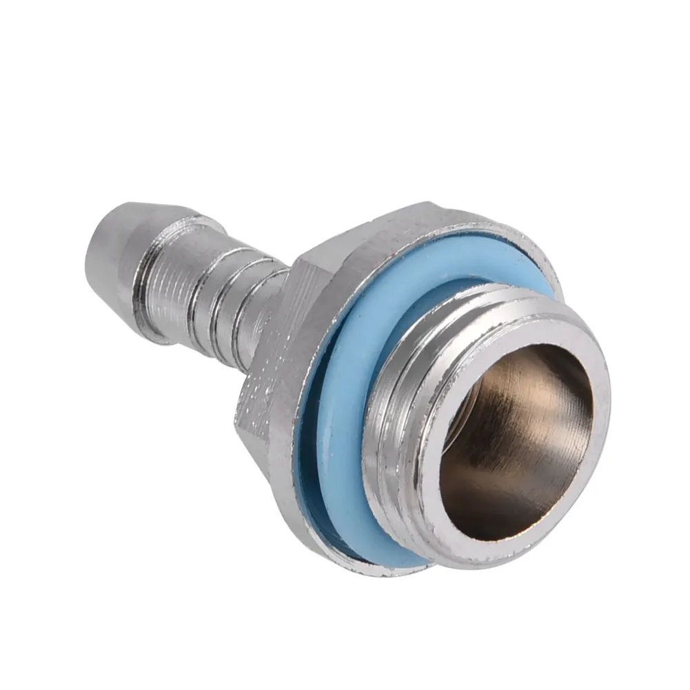 Water Cooling Fitting 6Pcs Barb-Fitting PC Two-Touch G1/4 Thread for Tube 5.5mm 7.5mm 9.2mm 11mm