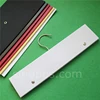 Swatch Header Hanger With Rivets, fabric samples binding holder textile leather material collecting stack book card display hook 1