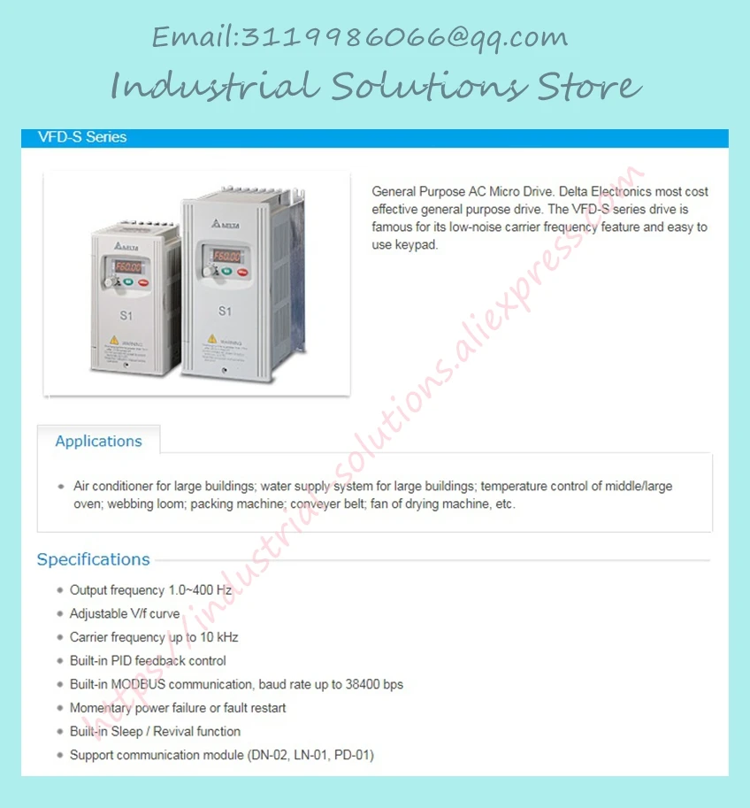 3 фазы переменной частоты Инвертор 3PH вход 3PH выход VFD022S43D 2200 Вт 380 В 2.2KW 3HP Новый