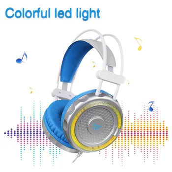 

GTIPPOR 7.1 Surround Sound Gaming Headphones casque Stereo USB Game Headset with Microphone Breathing Colorful LED Lights