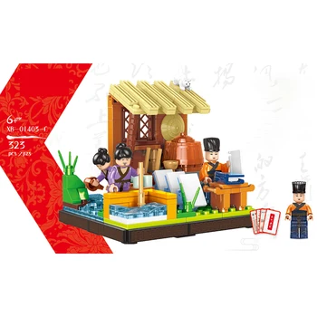 

New XINGBAO 01403 Chinese Hall Of Fame Bricks Xingbao Builiding Blocks Small Scenes Building Blocks Kids Toys DIY Gifts