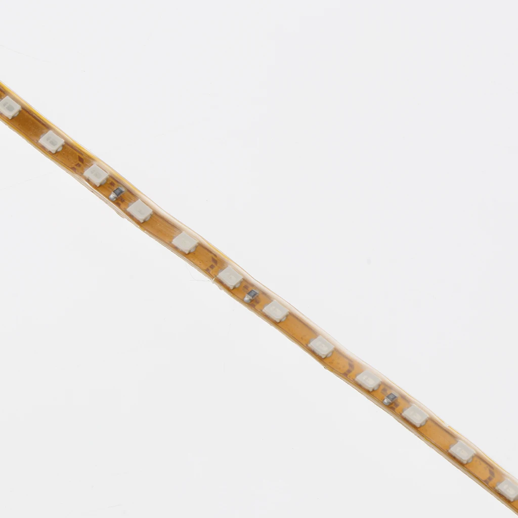 Multi-Color LED Motorcycle Ground Strip Light Kit w/Wire Blue & Red