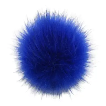 

Fluffy Pom Pom Ball With Removable Brooch Pins Buckle Knitting Hat Accessories Woolen Knit Ball Imitation Ball