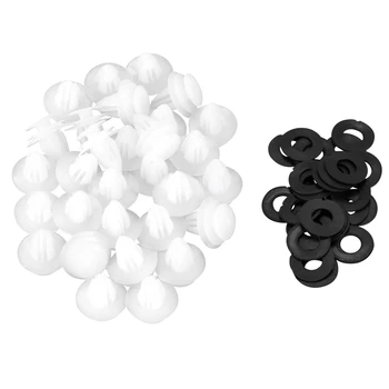 

30pcs Plastic Rivets Mudguard Clip Mold Fastener 8mmx17mm