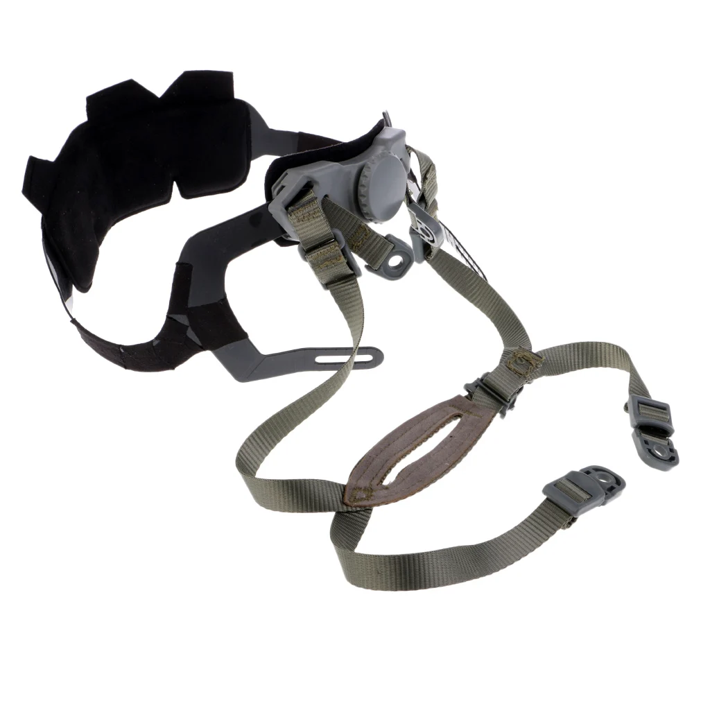 4 Points Helmet Chin Strap w/ Screws & Nuts for Fast ACH MICH Helmet, H-Nape Pad Harness