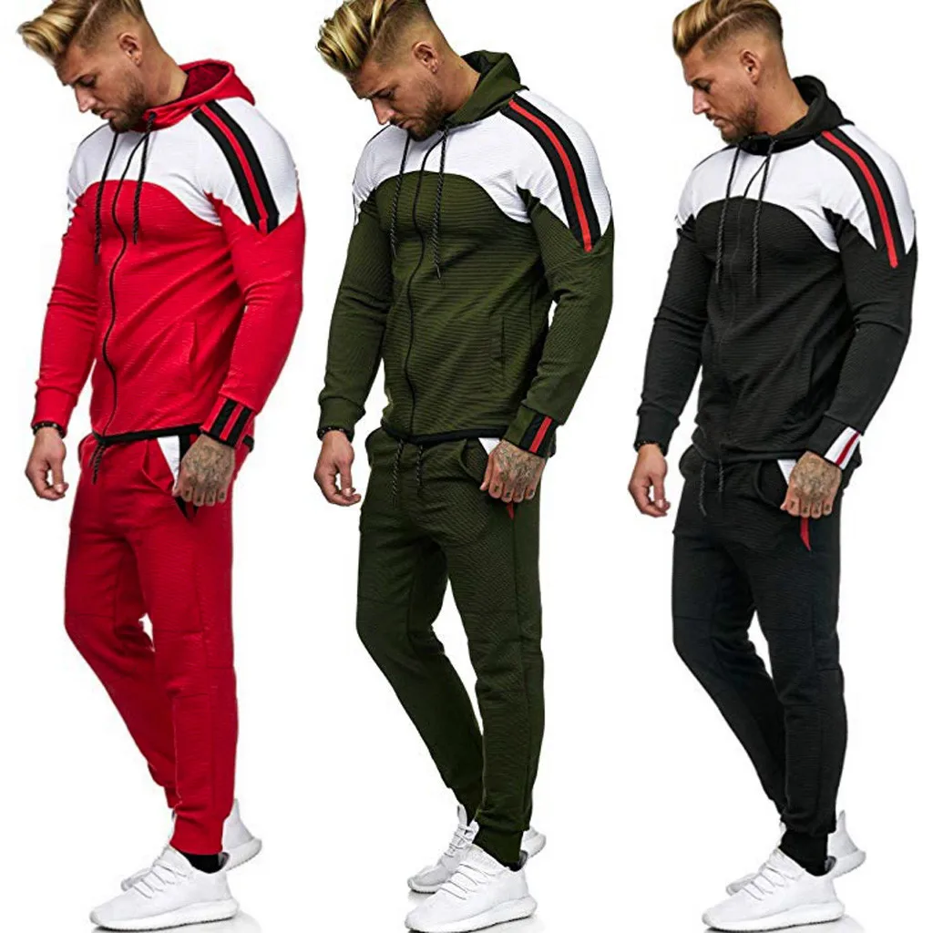 JAYCOSIN, мужской спортивный костюм, осень, Толстовка С Карманами, топ, штаны, комплекты, спортивный костюм, спортивный костюм, Мужская одежда, ropa hombre, 19AUG1