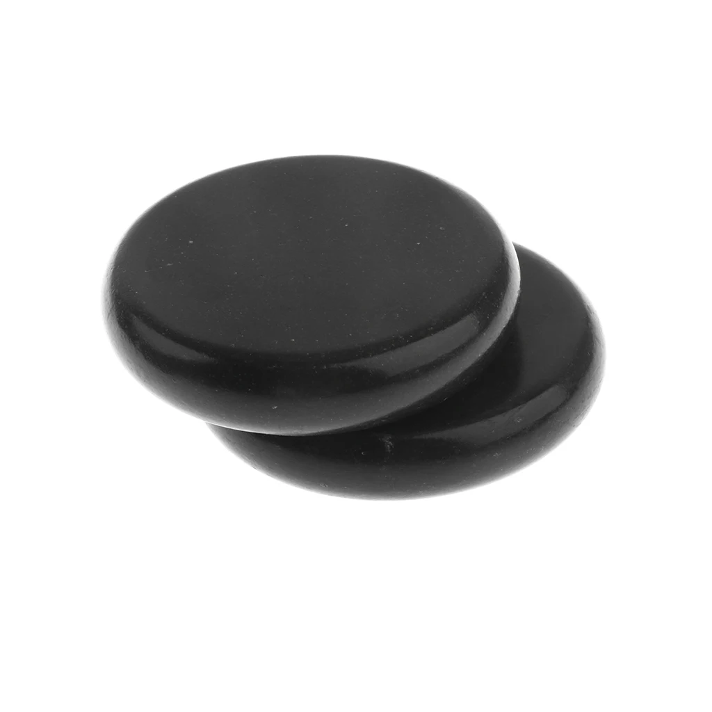 6 Pieces Large Round Hot Spa Rock Basalt Stones Hot & Cold Massage Lava Natural Stone - Diameter of 8cm/3.1inch