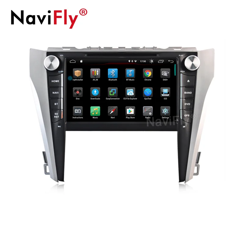 NaviFly 2G+ 16G Android 9,0 9 дюймов Автомобильный dvd-плеер радио для TOYOTA CAMRY Автомобильный мультимедийный gps-навигатор с wifi Bluetooth