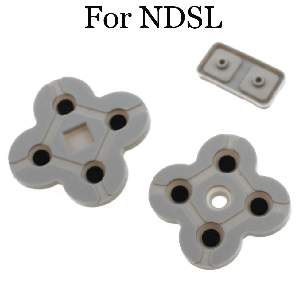 1 set Cabo de goma de silicona de D-pad L R izquierda teclado para NDSL/DSL/Nintendo DS Lite, controlador de botón pad