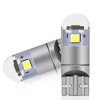 

2pcs 12V 10W W5W LED T10 Led 3030 Car Lamps 168 194 Turn Signal Reading Lamp License Plate Light Trunk Lamp Clearance Light Red