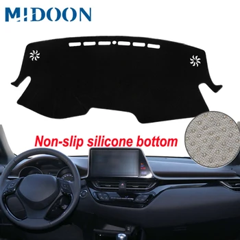 

Car Auto Dashboard Cover Dashmat Pad Carpet Dash Mat Cushion Two Layer For Toyota C-HR CHR 2016 2017 2018 2019 Anti-Sun LHD