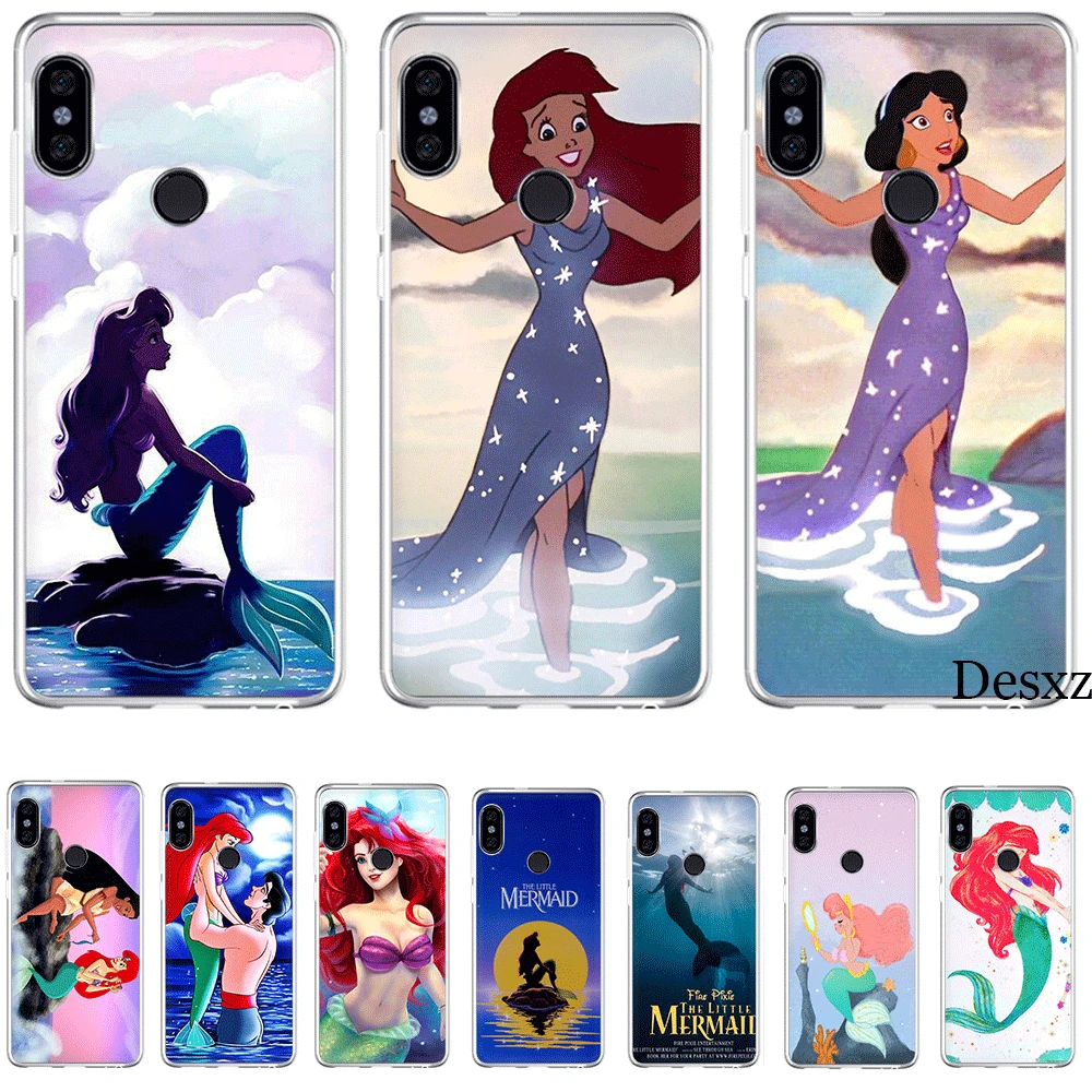 

Mobile Phone Case Tpu For Xiaomi Redmi Note 7 8 Pro 4 Note 4X 5 5A 6 Cover Ariel Little Mermaid Shell