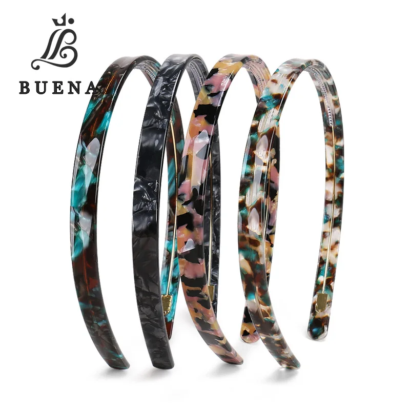 

Новые аксессуары для волос серии «Александр», креативная Корейская версия ацетатного листа, разноцветная повязка на голову для девушек