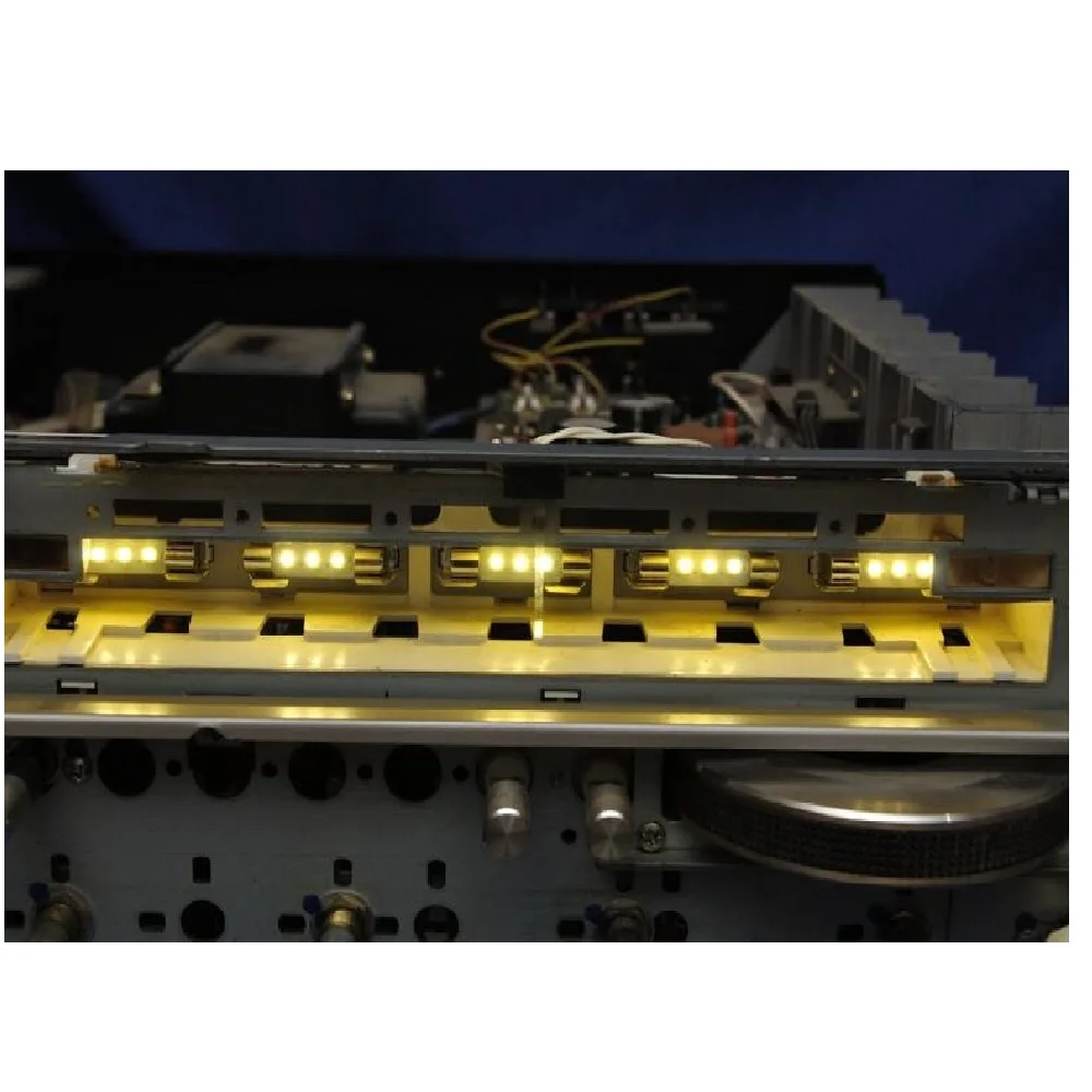 10 New AC8V LED Fuse Lamp In Warm White For Marantz Sansui Kenwood Pioneer Sony and Many Other Vintage Audio Receivers