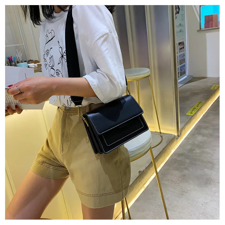 Miyahouse контрастные цвета женские кожаные сумки через плечо Модные простые дешевые сумки через плечо дорожная сумка
