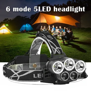 

2020 LED Headlamp USB Rechargeable Head Light Flashlight Torch Lamp for Fishing camping Working Light