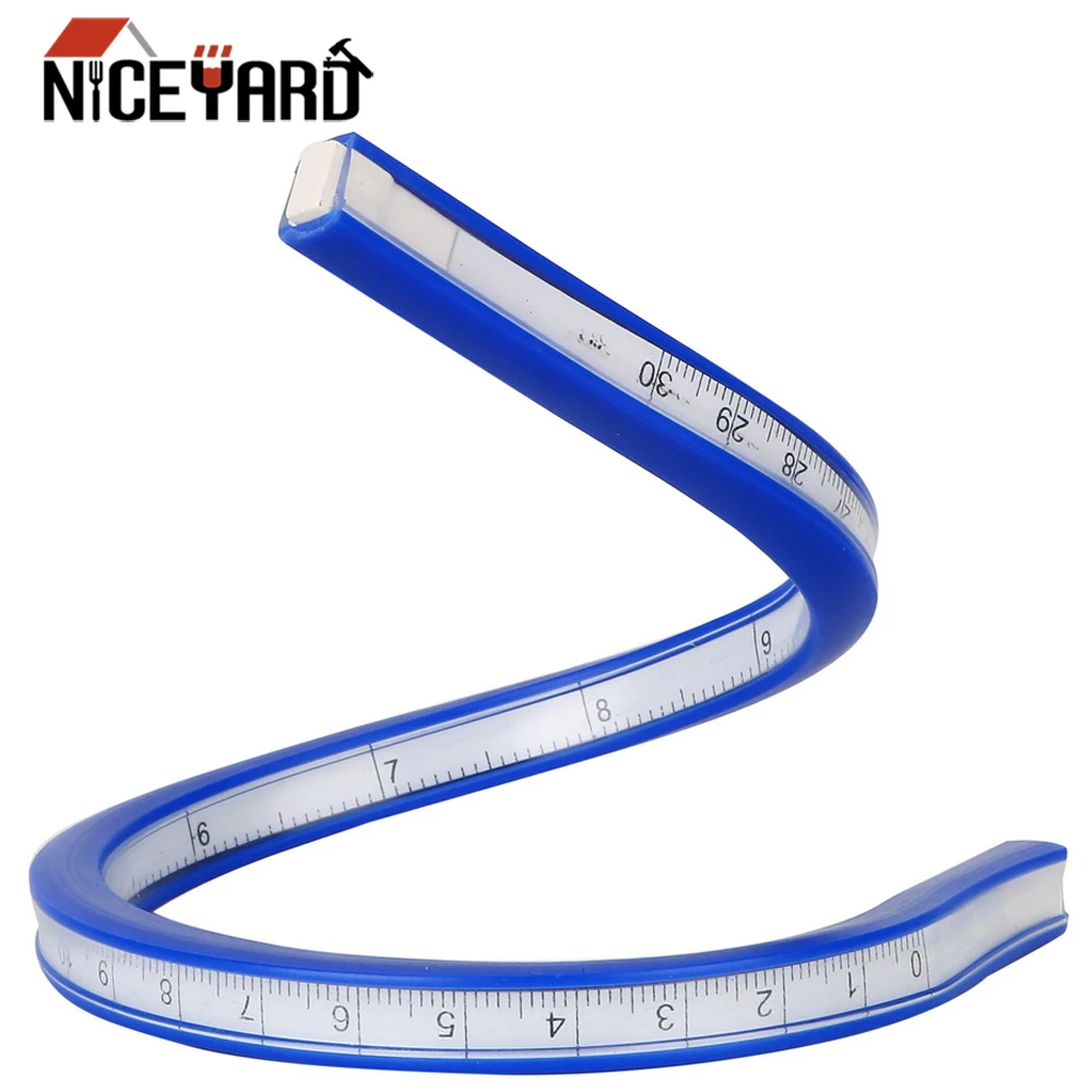 Мягкая линейка NICEYARD 30 см виниловая пластиковая для одежды искусство рисунок