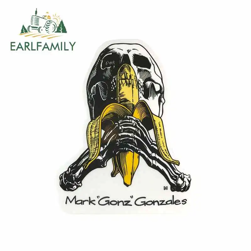 

EARLFAMILY 13cm x 10.6cm for Blind Skull Banana Mark Gonzalez Cartoon Anime Fine Decal Funny Car Stickers RV VAN 3D DIY Vinyl