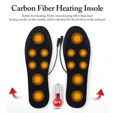 Нагревательные стельки 4000 мАч, трехскоростной термостат, стильные зимние и весенние женские и мужские теплые электрические стельки, европейские размеры 35-44