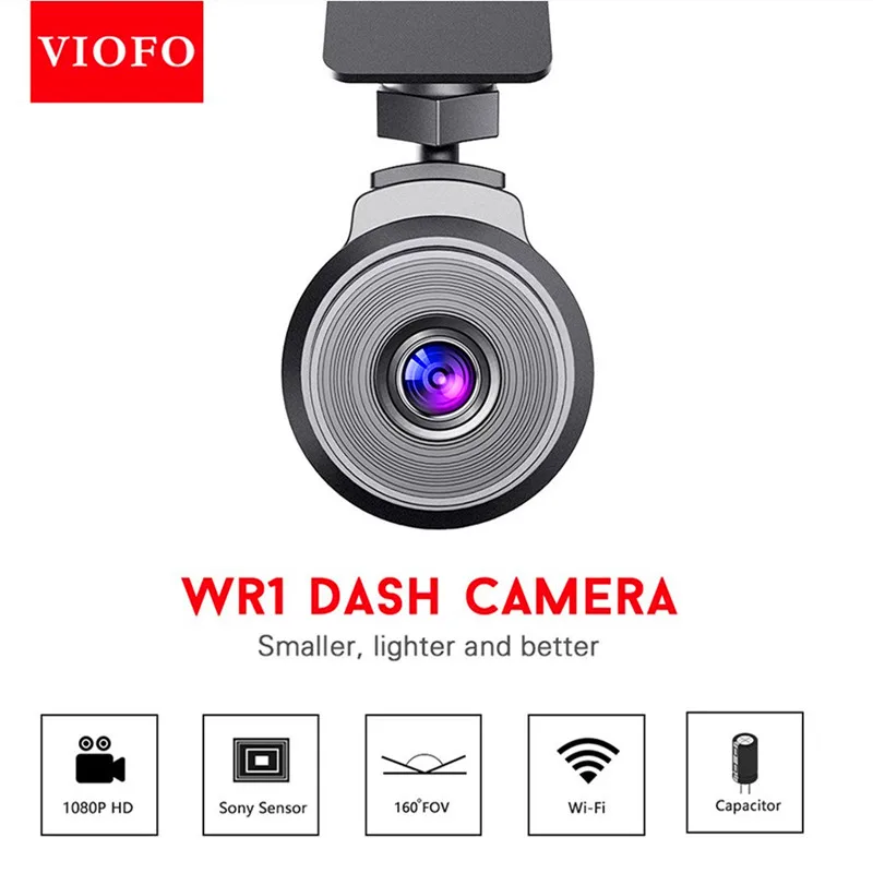«viofo» Автомобильные видеорегистраторы WR1 конденсатор Full HD 1080P Wifi Автомобильный видеорегистратор DVR рекордер угол 160 градусов чип novatek
