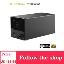 SMSL – lecteur M500, amplificateur de casque, ES9038PRO, décodage Audio, XMOS XU216, DSD512, entrée USB/OPT/coaxiale, 32Bit/768Khz