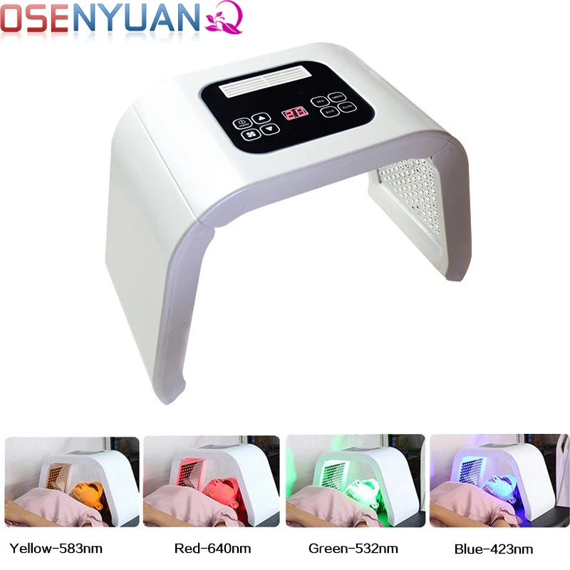 

Light Therapy Acne Treatment Mask, Portable Facial Beauty 7 Color Light LED Photon Anti-Aging Acne Whitening Skin Rejuvenation