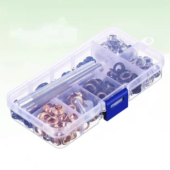 

200pcs 6mm Grommets Kit Colorful Durable Metal Eyelets Button Clothing Fasteners for Canvas