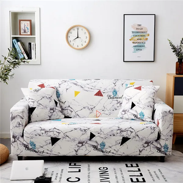Полиэстер Эластичный водонепроницаемый чехол для дивана для гостиной универсальная подушка для кресла мебельные Чехлы пальто - Цвет: Синий