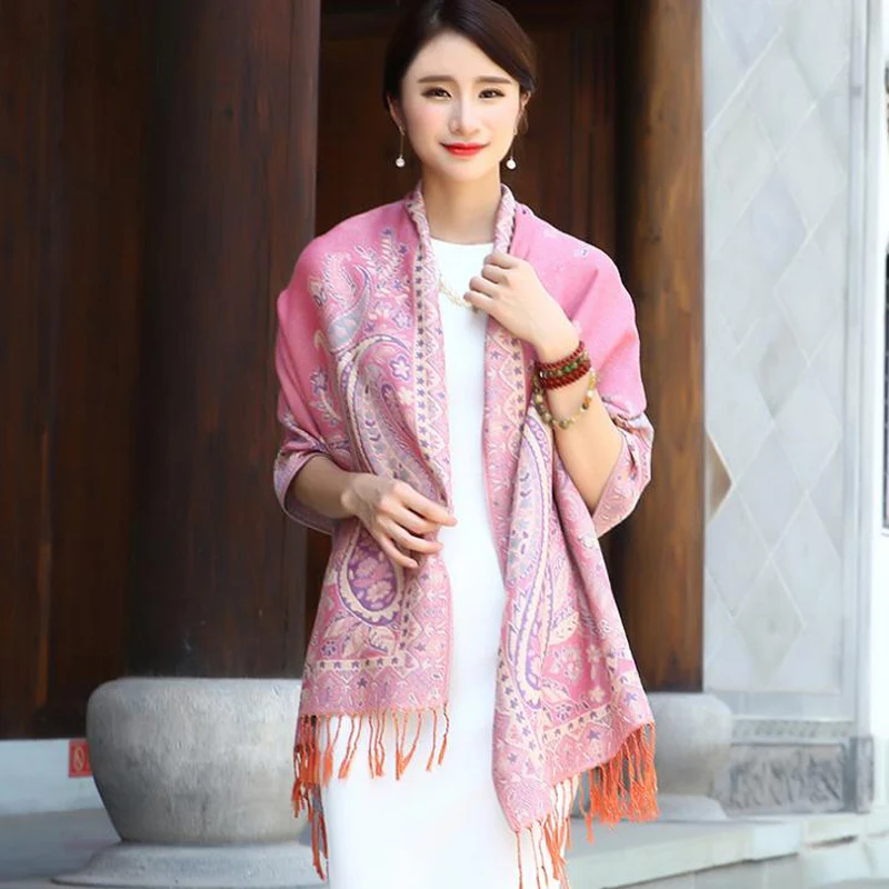 

180*70 см Модный кружевной вышитый цветок вязаный свитер шарф шаль элегантное дорожное фото квадратное одеяло кисточка женская