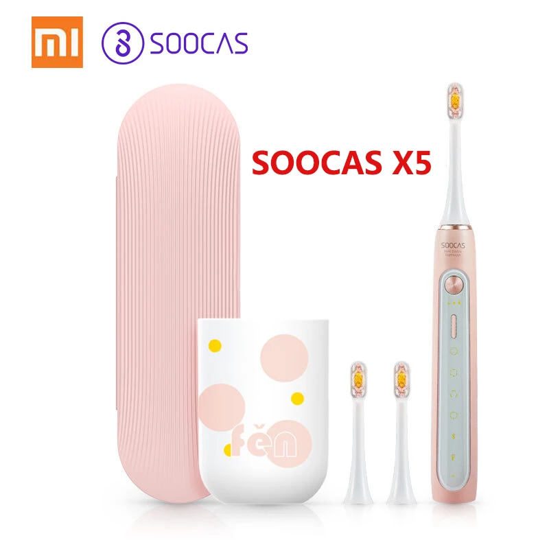 Xiaomi SOOCAS/SOOCARE X3 модернизированная звуковая электрическая зубная щетка перезаряжаемая ультра звуковая зубная щетка уход за зубами зубная щетка для полости рта - Цвет: SOOCAS X5