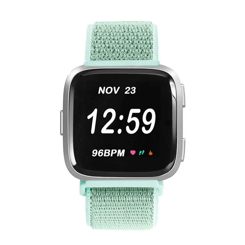 Нейлоновые ленты для Fitbit Versa ремешок на запястье 23 см воздухопроницаемая мягкая петля спортивные наручные браслеты для Versa Смарт-часы