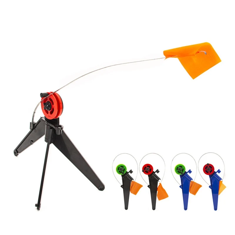 

Fishing Pole Flag Ice Fishing Rod Flag Tip-Up Fishing Safety Flag Base Mount Angler Tackle Accessory