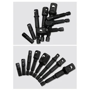 

8pcs Socket Adapter Hex Shank 1/4 Inch Square Head Drill Bit Extension Bar Durable And Practical To Use 2020 New Arrival Tools