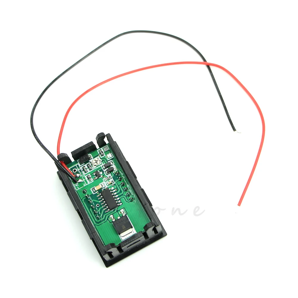 Мини DC 5 V-120 V вольтметр светодиодный Панель 3-цифровой Дисплей Напряжение метр 2-провод