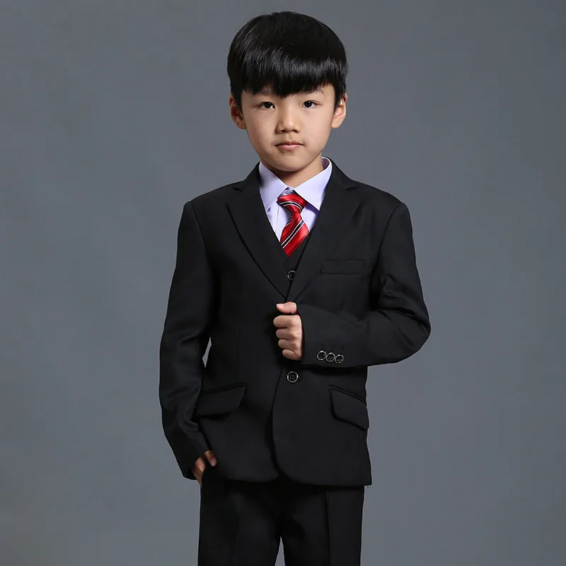 Costume noir pour garçons | Costume pour mariages, Costume d'enfants pour enfants, Mariage