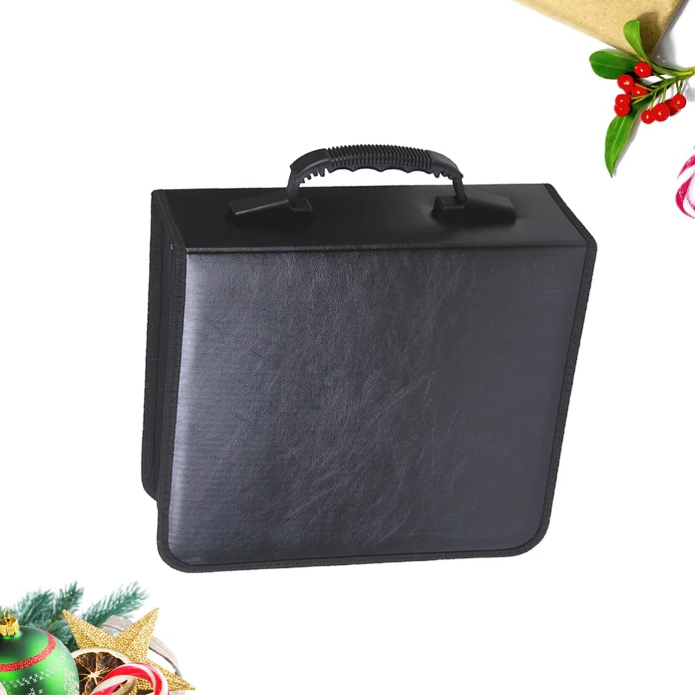

1 PC Storage Bag PU Leather Fashion Practical Large Capacity Holder Storage Pouch Clip Organizer Case for Auto