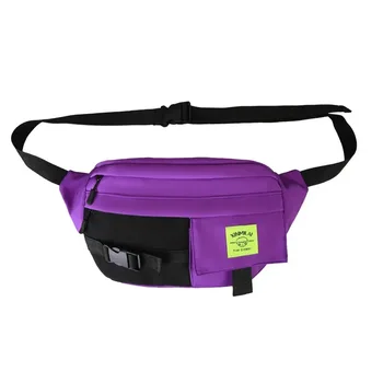 

2020 New Men Male Hiphop Fashion Chic Multi-function Waist Bag Sling Shoulder Solid Multi-pocket Chest Bag