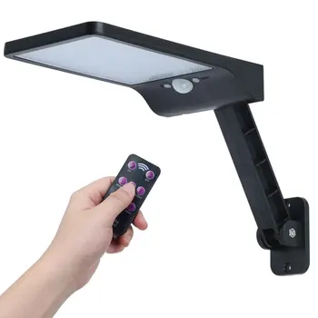 

Garden Yard Waterproof 48 50LED With Remote Control Outdoor Street Adjustable Brightness Motion Sensor Solar Wall Light Patio