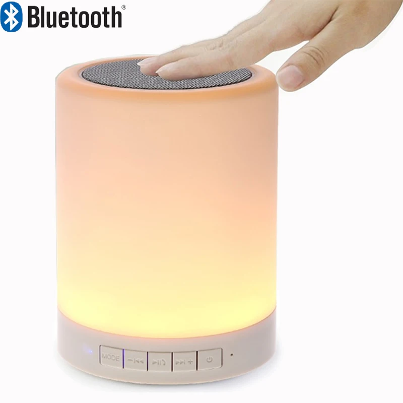 Портативный беспроводной динамик мини Bluetooth плеер сенсорный светильник Pat