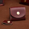 Mantén Mini monedero de moda Vintage de las mujeres de los hombres Cartera de cuero genuino de mujer pequeña moneda de la bolsa de bolsillo carteras ► Foto 2/6