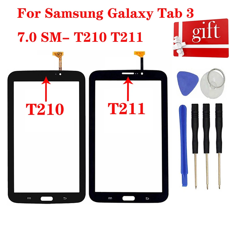 Сенсорный экран T210 для Samsung Galaxy Tab 3 7 0 SM T211 сенсорный с дигитайзером и сенсорной