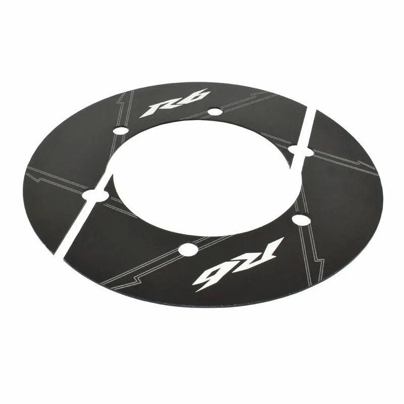 Black Waase для Yamaha YZF R6 2006 2007 2008 2009 2010 2011 2012 2013 сзади колесная цепь Шестерни декоративное покрытие - Цвет: Black