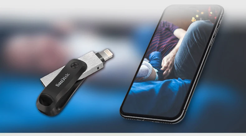 SanDisk USB флэш-накопитель iXPand U диск OTG Lightning Разъем USB3.0 256GB 128GB MFi для iPhone& iPad SDIX60N