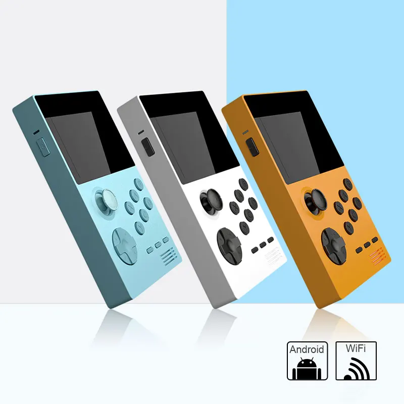 White 64GB 4000mAh Rechargeable Battery Retroid Pocket Support TV Connection with HDMI Output to TV or PC Retro Gaming System with Dual Boot Runs Android 3.5 Inch Screen Handheld Game Console