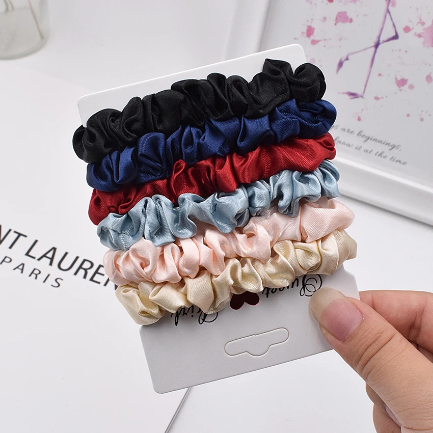 bridal hair clip 2/3/6/Lot Fashion Simple Basic Elastic Hair Bands Ponytail Holder Leopard Scrunchies Headband For Girl Women Hair Accessorie Set head accessories female Hair Accessories